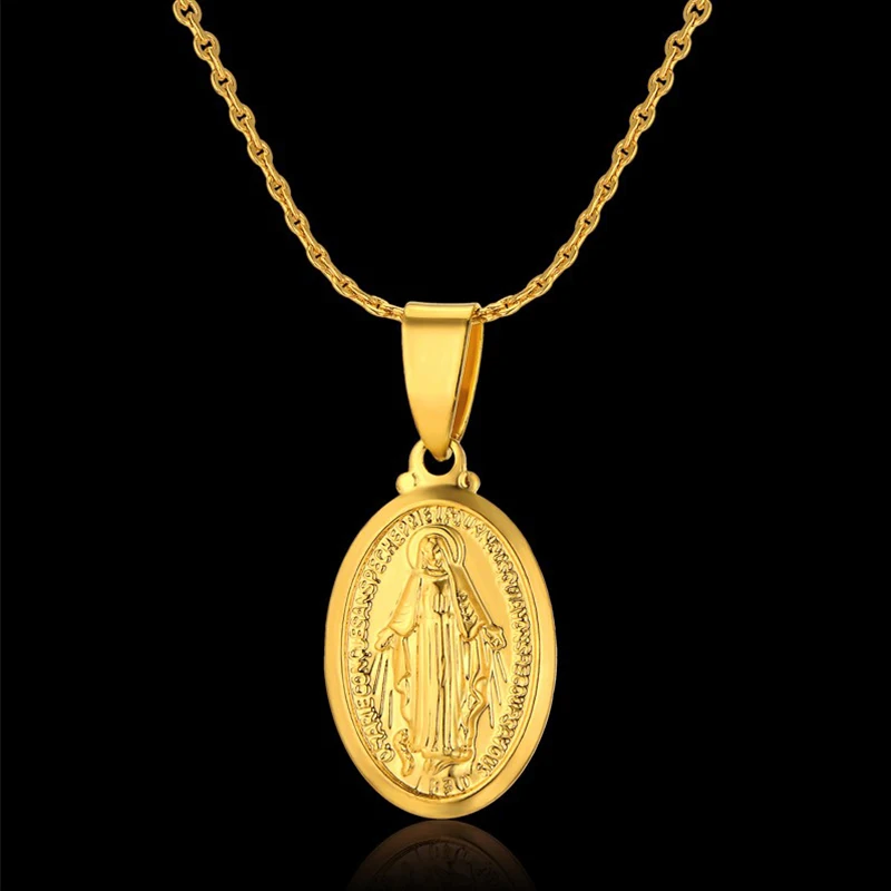 Religious Jewelry Virgin Mary Necklaces 