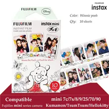 Fujifilm Instax Мини пленка Винни Пух 10 листов fr Instax Mini 9 8 7 s 70 90 25 мгновенный Polariod камера мобильный принтер SP-2 1
