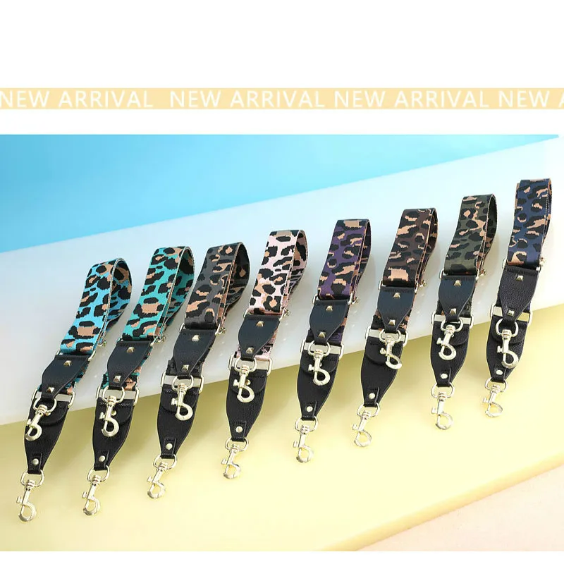 MEDADA New 2019 Leopard Print Strap Accessories  Belt Wide Shoulder Bag Strap  Handbag Part Adjustable Belt