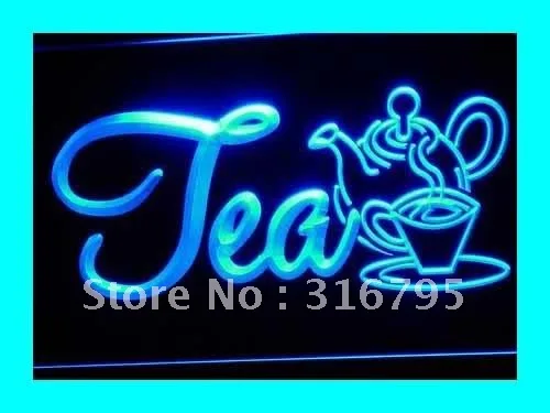 I094 Открытый чай продукт кафе магазины NR светодиодный неоновые световые знаки включения/выключения 20+ цвета 5 размеров