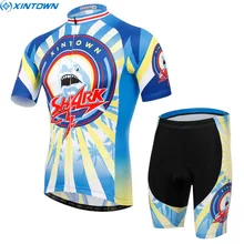 Команда Xintown Мужская одежда для велосипеда из Джерси велосипед Ropa Ciclismo короткий рукав нагрудник шорты наборы летняя велосипедная одежда