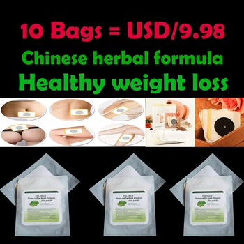 

10 bags, Green Coffee Bean Extract Natural fat burner Chinese herbal formula Healthy weight loss Magnet slimming Patch