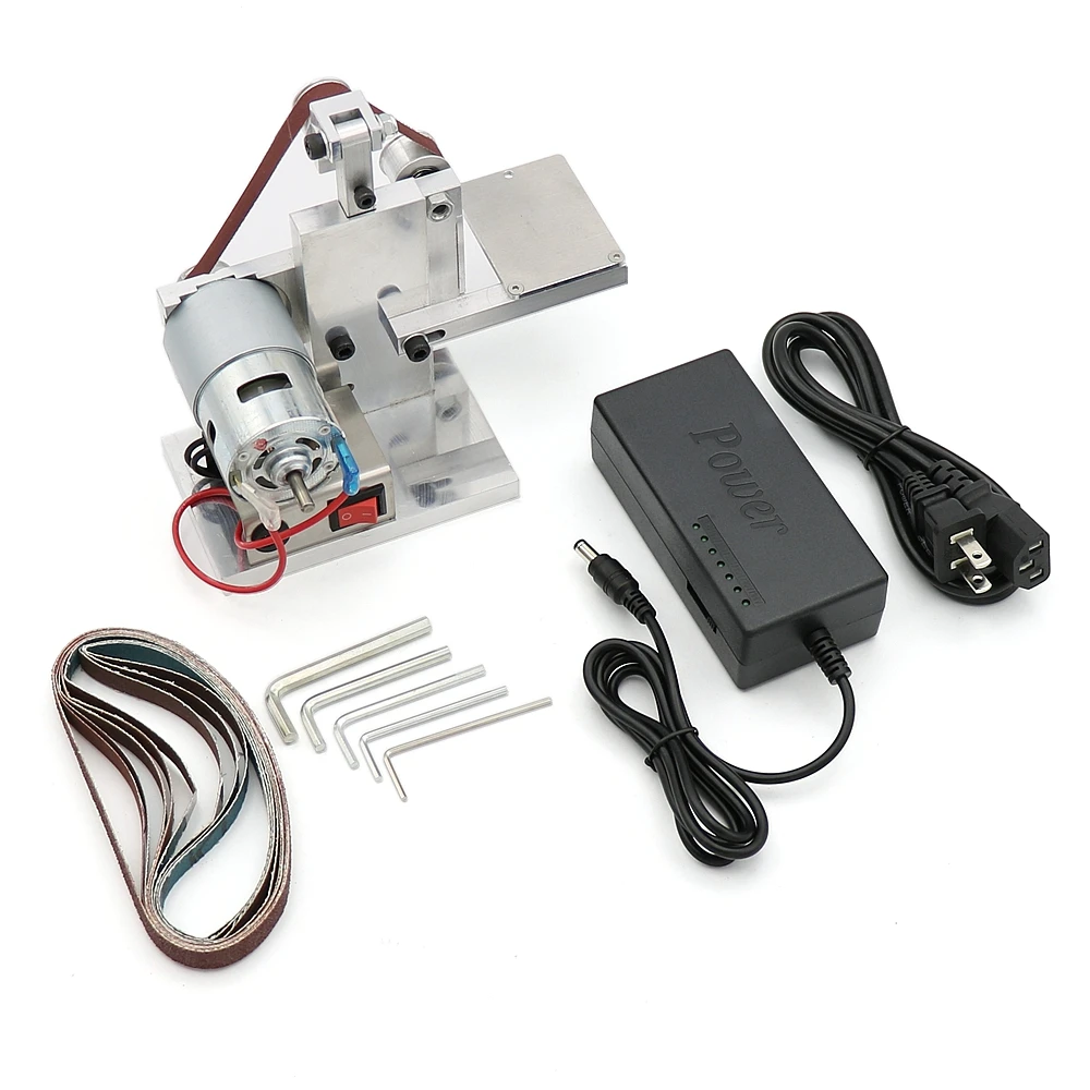 Grinder Mini Electric Belt Sander with Power Adapter DIY Polishing Grinding Machine Cutter Edges Sharpener belt grinder sanding |