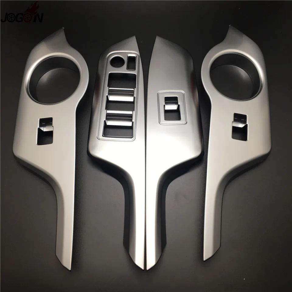 

4pcs/set ABS Chrome Trim For Toyota C-HR CHR 2016 2017 (Right Hand Drive ) Inner Window Lift Switch Button Cover