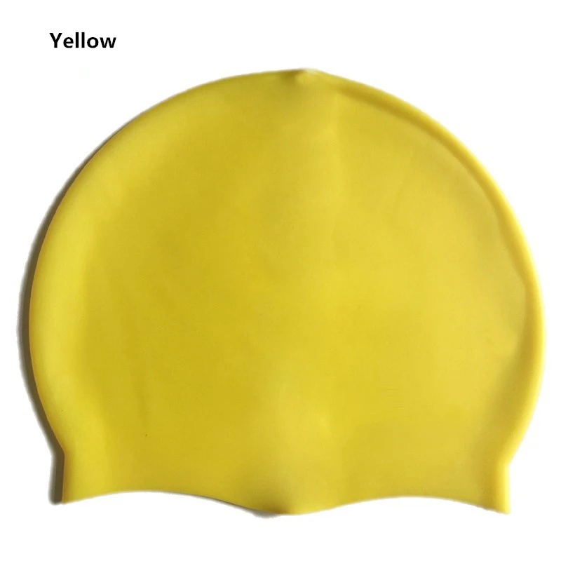 JINXIUSHIRT водонепроницаемый силиконовый плавающий ming cap гибкий взрослый плавающий ming головной убор защитный ушной плавающий колпачок ванна бассейн Панама, пляжная одежда шляпа - Цвет: Цвет: желтый