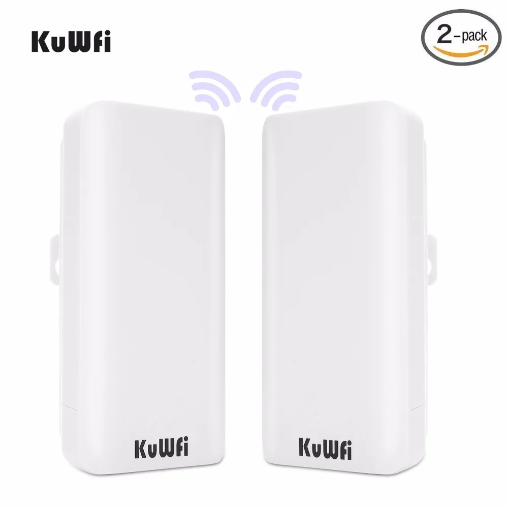 KuWFi 2PCS 300Mbps Wireless Bridge CPE Router High Power 2.4Ghz Wireless Outdoor Point-to-Point Bridge/CPE Pre-program WDS mode KuWFi 2PCS 300Mbps Wireless Bridge CPE Router High Power 2.4Ghz Wireless Outdoor Point-to-Point Bridge/CPE Pre-program WDS mode