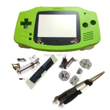 Новые цвета зеленого яблока Repir игра Корпус подходит для nintendogba GameboyAdvance консоли мультфильм ограниченное Экран GBO X/Y отвертка