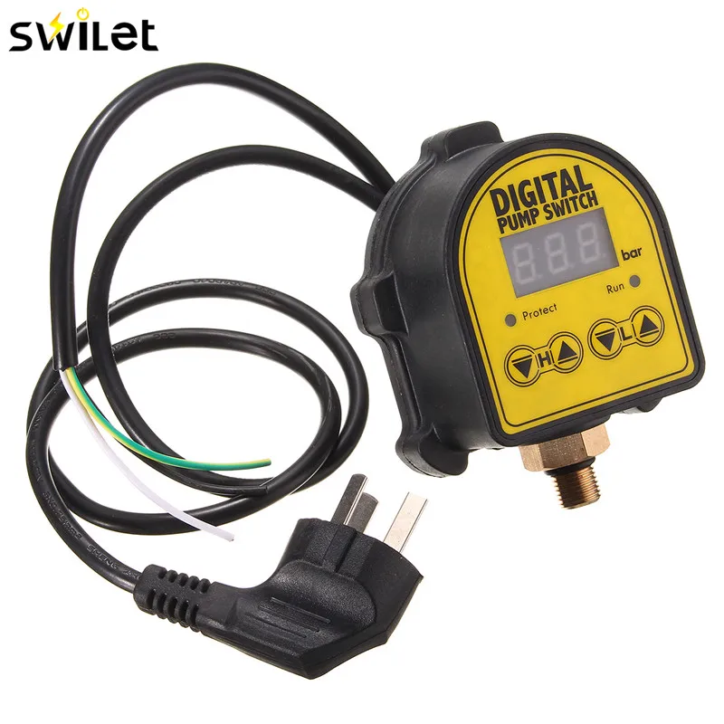 SWILET Digital Pressure Control Switch Eletronic Pressure Controller For Air Pump Automatic On Off