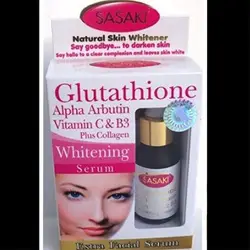 Сасаки отбеливающая Сыворотка для лица glutathhione, Альфа арбутин, коллаген, витамин С, мелазма