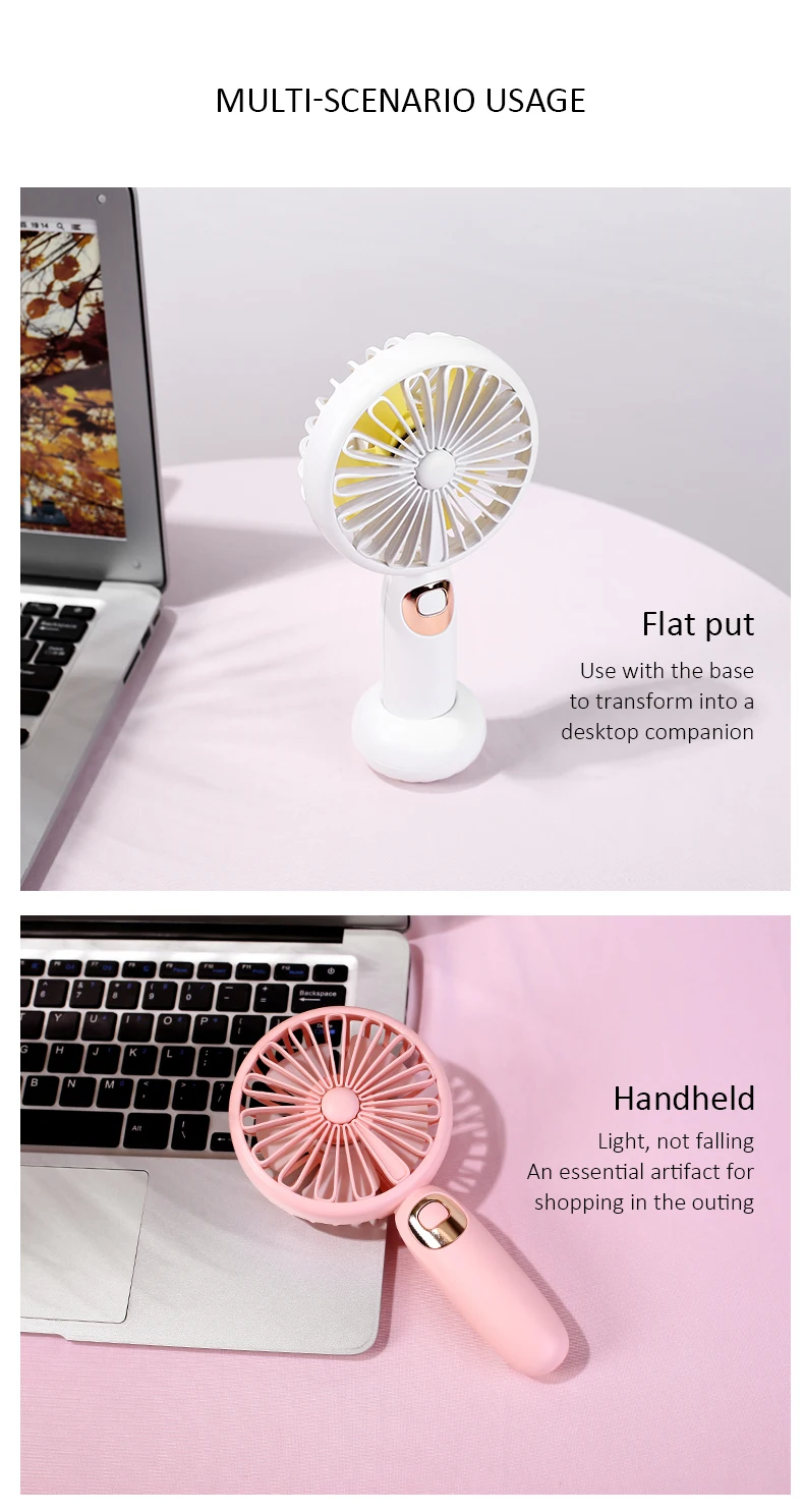 Mini Ventilador USB Fan Multifunction Rechagable Portable Bluetooth Speaker Handheld USB Cooling Fan Cooler Gadget Office Gadget