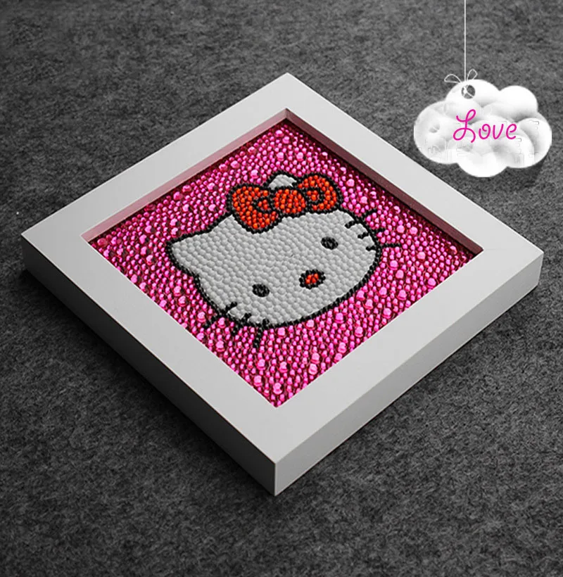 Diamond Painting For Kids Lovely Kitty Cat 15*15CM Diy 5D Diamond