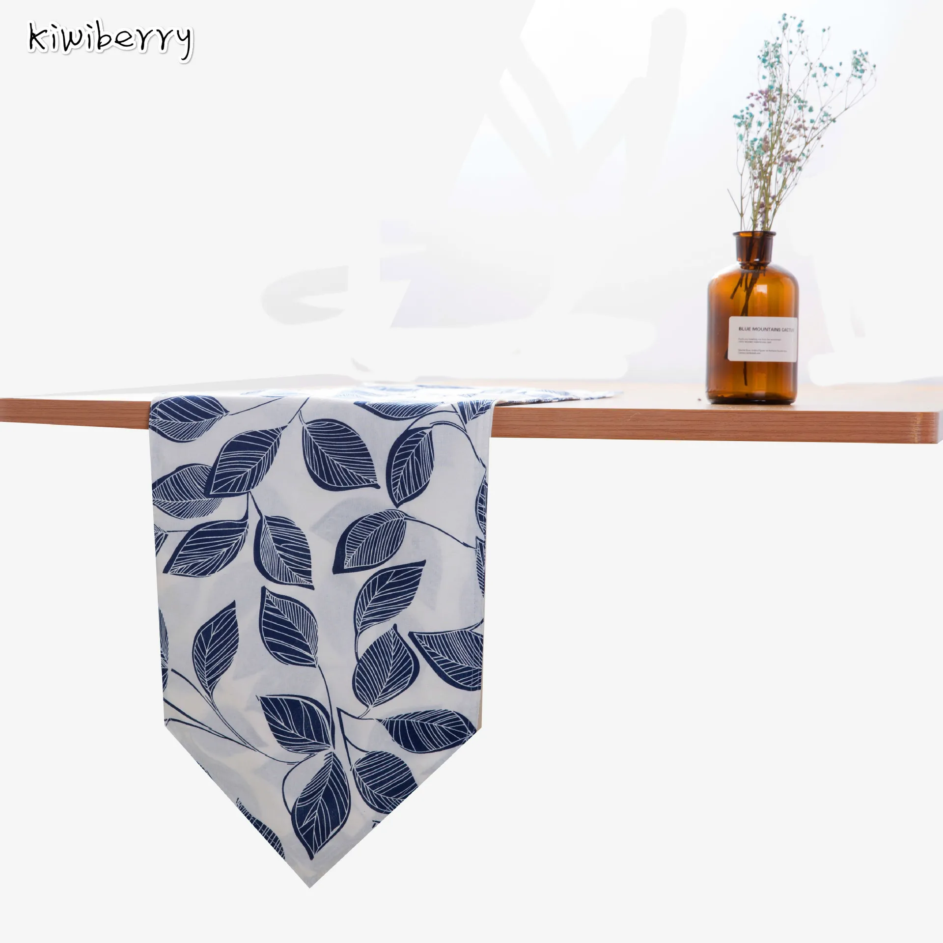 

100% Linen Hemp Flag Tea Mat Television Cabinet Plant Print Chemin De Table Runner Strip Cover A Piece Of Cloth Modern Concise