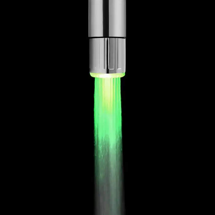 Светодиодный смеситель для душа воды 7 цветов красочный свет изменяющееся свечение поток нажмите распыления насадки ванная комната WWO66
