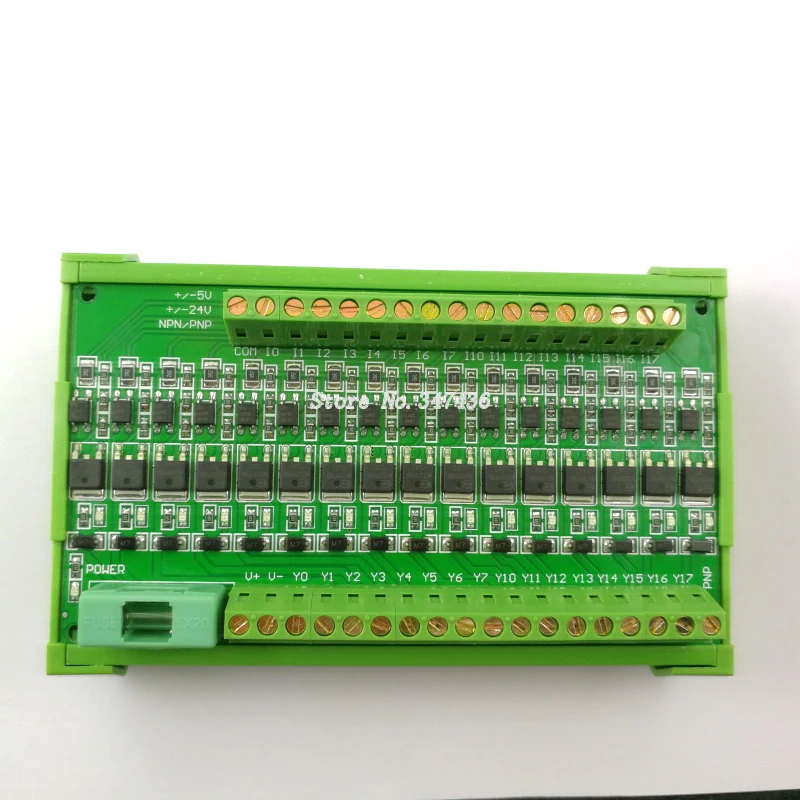 16 way PLC amplifier board isolation board transistor board protection board input common output PNP