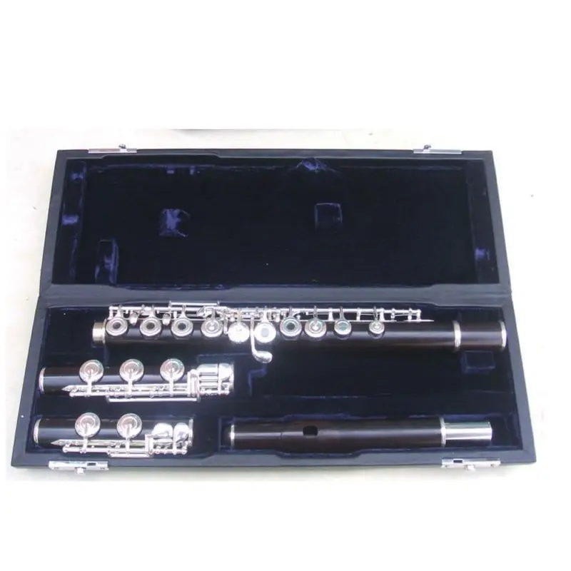 

concert ebony flute kit 2 feet (B&C Feet) OPEN hole for professional fluter