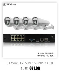 BFMore H.265 POE 24CH 5.0MP 4.0MP NVR Kit CCTV Системы комплект ip-камеры P2P IR уличная Водонепроницаемая видеонаблюдения набор для наблюдения