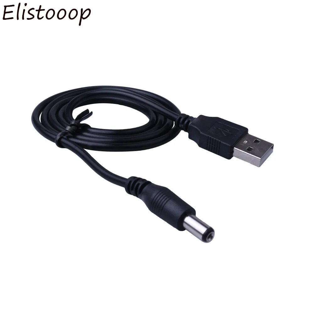 Elistoooop USB 5V Зарядное устройство Кабель питания для DC 5,5 мм разъем jack USB кабель питания для MP3/MP4 плеера