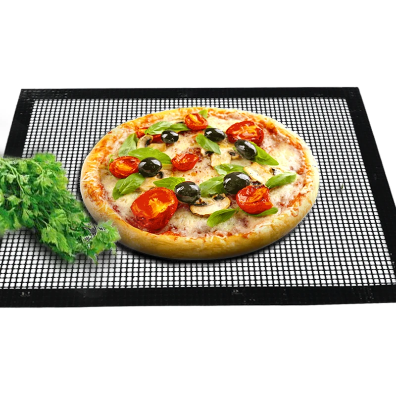

Free shipping 2 PCS 27X32CM BBQ Mesh Grill mat Cooking Sheet PTFE Non Stick Churrasco Barbecue Liner Roaster Tool