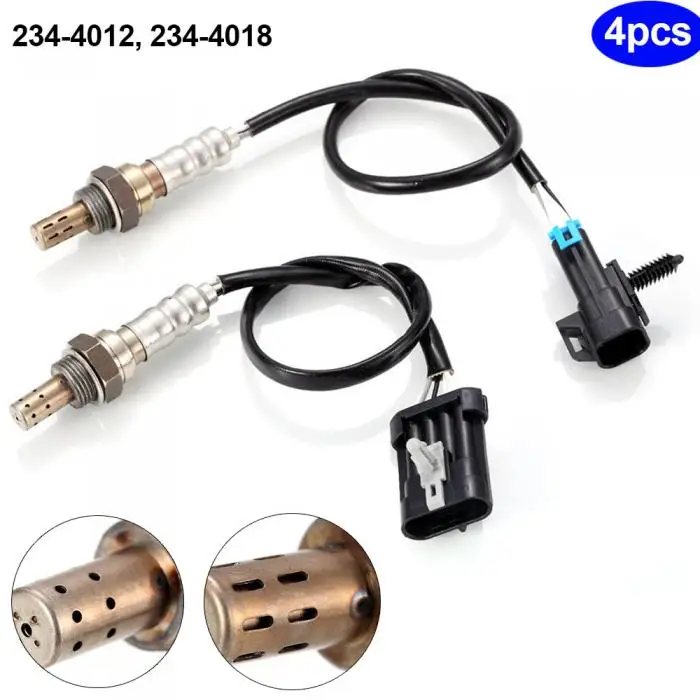 4 шт. O2 кислорода Сенсор 1 2 для 234-4012 234-4018 Chevrolet Silverado 1500 4.3L 4.8L стайлинга автомобилей