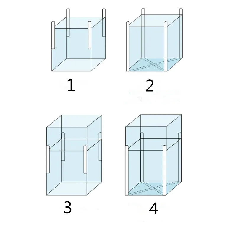 Новейшие утолщенные сумки fibc пластиковая упаковка транспортный контейнер может нести вес 1,2 тонн