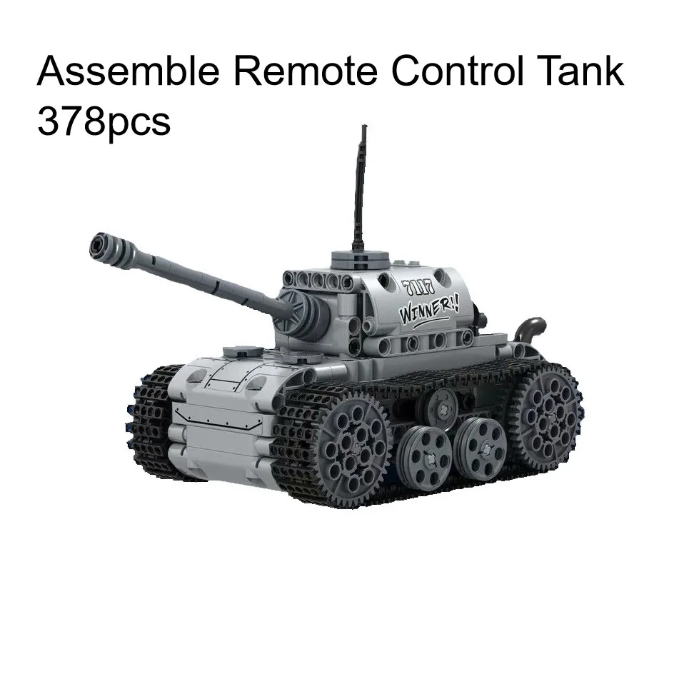 

378PCS Assemble Remote Control RC Tank Legoed Technic Building Blocks Gifts Toys For Children Compatible with Legorate