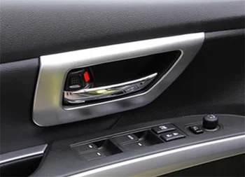 

Abaiwai Car-Styling Accessories For Suzuki 2014 2015 2016 SX4 S-Cross ABS Chrome Inner Interior Door Handle Bowl Covers Trims