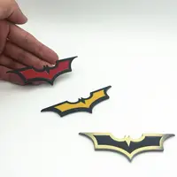 auto logo car styling 3D Car Stickers Metal Bat Auto Logo Car Styling Batman Badge Chrome Emblem Tail Decal Motorcycle Car Accessories Automobiles (1)
