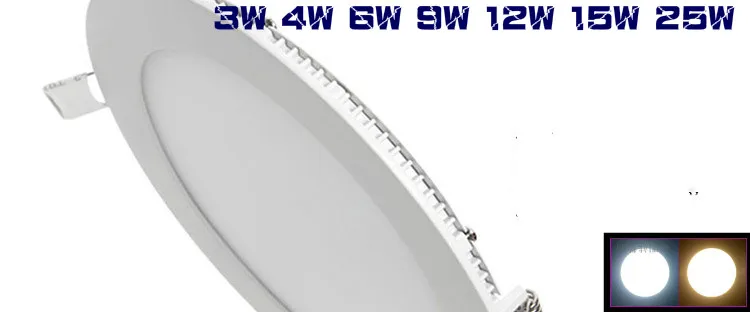 HOT! 20pcs 15W Ultra Thin LED Panel Light Recessed LED Ceiling Downlight AC85-265V Indoor LED Lighting DHL FREE