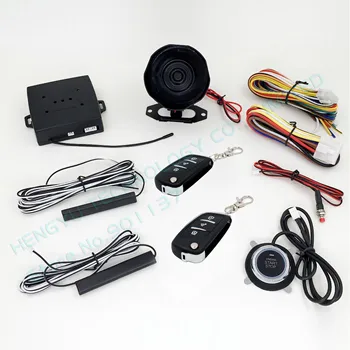 

smart key push start button or stop button sound mute alarm mode auto start stop function by smart key HY-904 RM5T with siren