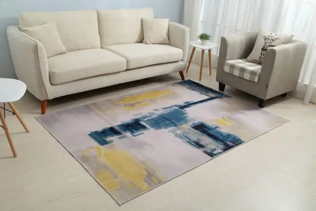 Geometric Modern Soft Nordic Carpets For Living Room Anti Slip Antifouling Area Rug In Bedroom Parlor Factory Direct Supply LJ-06