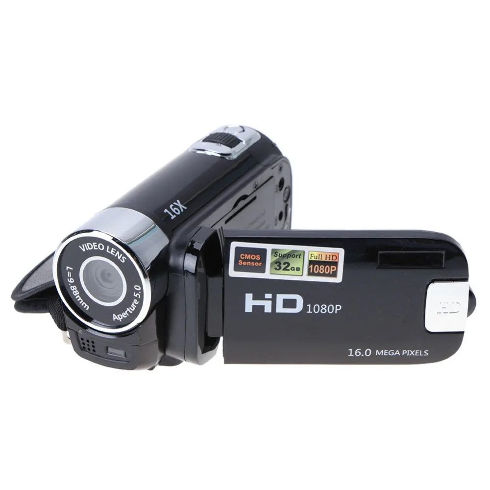 

Travel Home Use Digital Video Camera HD 1080P 32GB 16x Zoom Mini Camcorder DV Camera Support AVI 1080P 720P VGA for SD/HCSD 32G