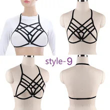 Стильная женская обувь женская портупея бюстгальтер Фетиш груди рабство, сексуальное эротичное женское белье Готический бюстгальтер пояс с резинками подтяжки бюстгальтер