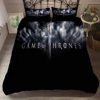 

HELENGILI 3D Bedding Set game of Thrones Print Duvet Cover Set Bedcloth with Pillowcase Bed Set Home Textiles #GOT-18