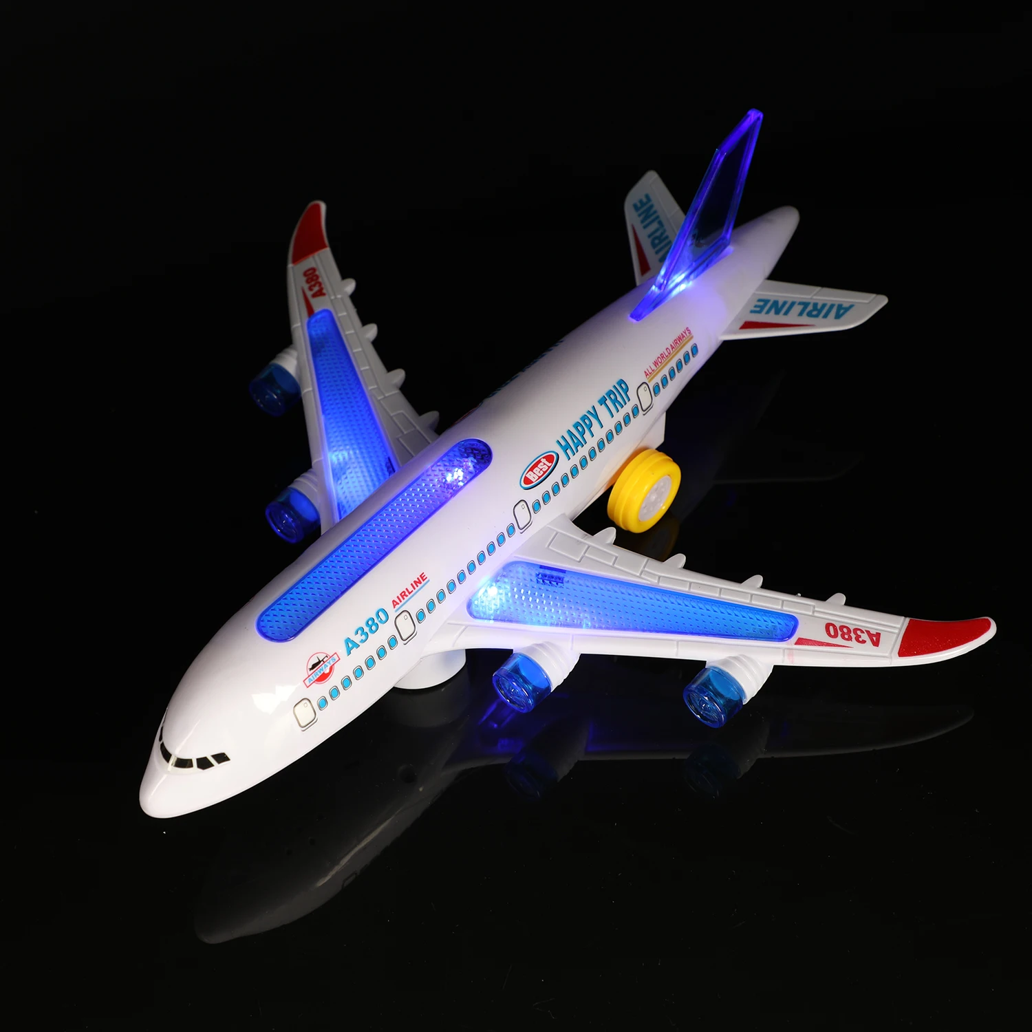 1Pc Electric Aircraft Toy Model Music Universal Light Child Toys