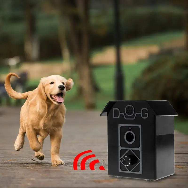 New Pet Outdoor Bark Stopper Stop Barking Devices Ultrasonic Dog Puppy Anti Bark Control System Hanging Products Training