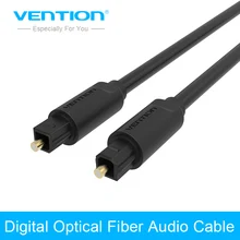 Cabo óptico de áudio cabo optico vention banhado a ouro aux cabos de fibra óptica digital toslink conversor para dvd tv cabo do computador