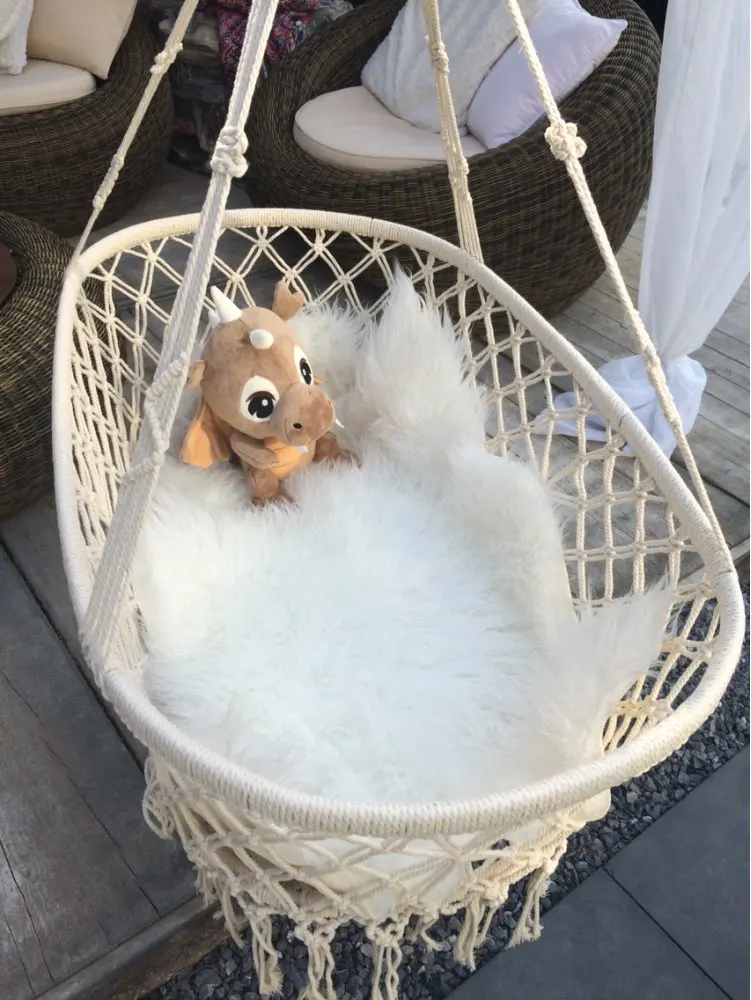 Hanging Baby Cradle Wing Hammock Newborn Summer Suspension Sype Cotton