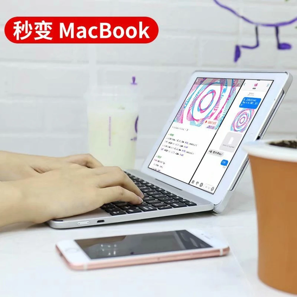 Съемная крышка Bluetooth клавиатура Стенд чехол для Apple iPad Air/Pro 9,7 A1474 A1566 A1822 A1823 A1893 A1954