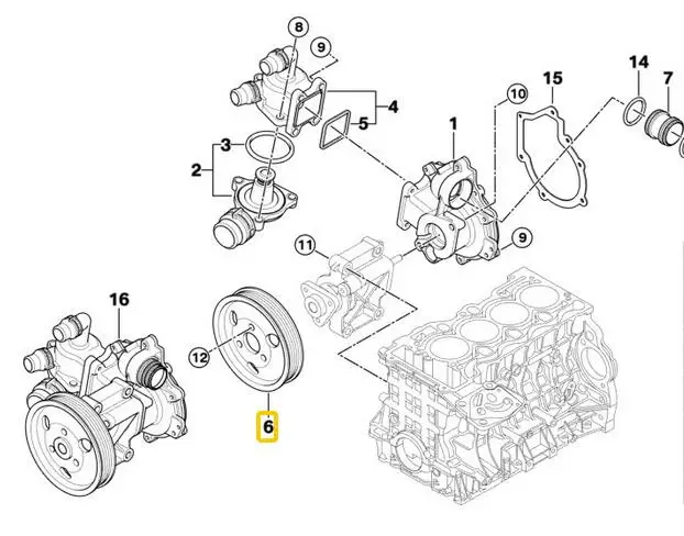 Мощность рулевого управления шкив насоса для BMW E81 E46 E90 X1 X3 X3 E83 118i 318i 320i 32427500335