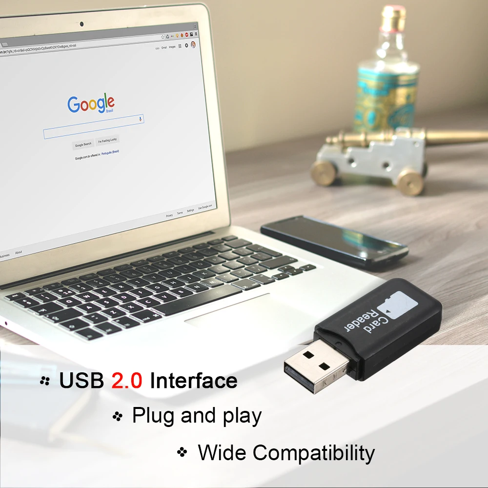 TF () Кардридер USB 2,0 Мини Портативный черный внешний вид кардридер компьютерные офисные принадлежности