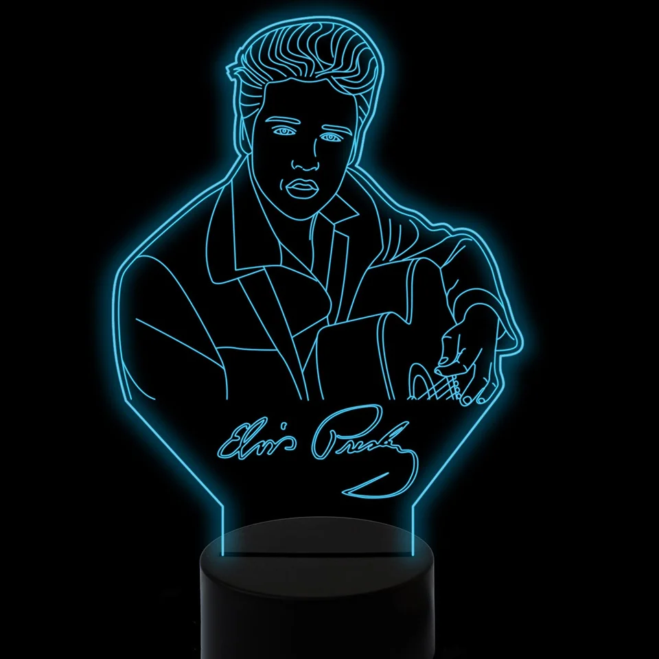 Светодиодный светильник Luminaria 3D в форме красивой певицы ночник для дома