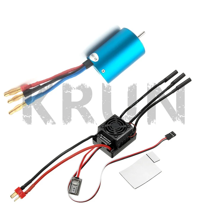 

WaterProof 50A ESC 37017(03307) 107051 (03302) 3650 BRUSHLESS 540 Motor For 1/10 RC Cars Remote Control Car HSP HPI 2-3S Lipo