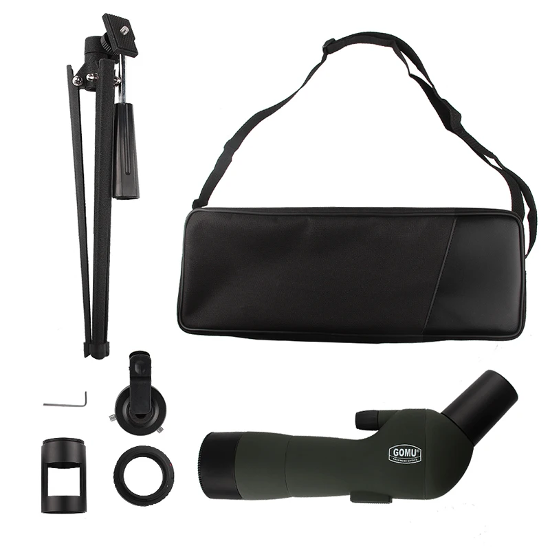 20-60x60 HD Spotting Scope Zoom Telescope with 45-Degree Angled RL38-0008-12
