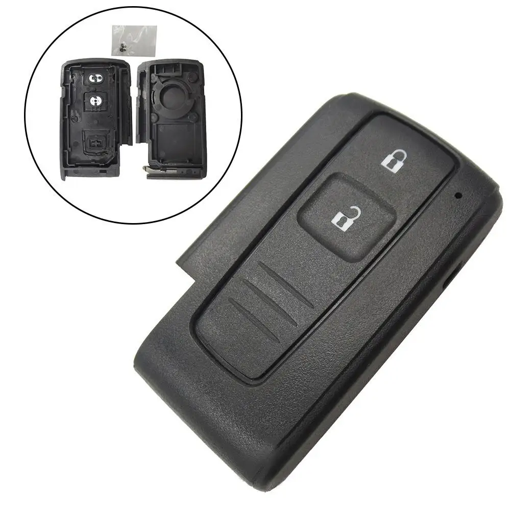 

2 Button Card Cover Car Key Case for Toyota Prius 2004-2009 Corolla Verso Camry