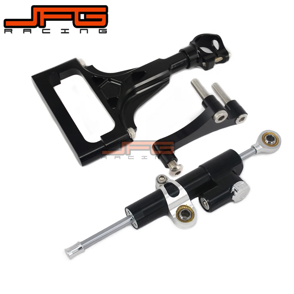 

CNC Steering Damper Stabilizer Linear Reversed Safety Control & Adapter Bracket For KAWASAKI Z1000 Z750 Z 750 1000 2003-2009
