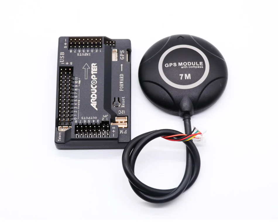 APM2.8 APM 2,8 ardupilot Контроллер полета+ 7 м gps Встроенный Compas 2,5 2,6 Модернизированный с корпусом для радиоуправляемого мультикоптера