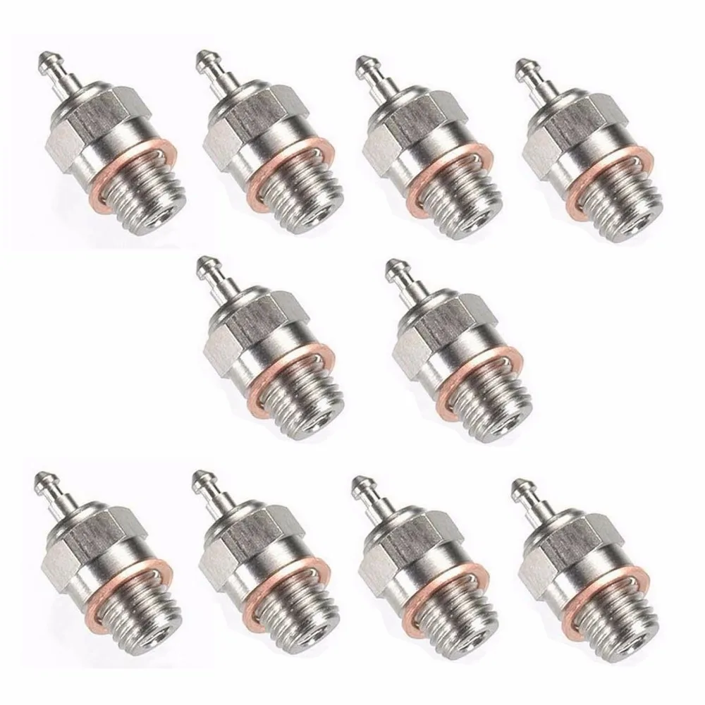 

10pcs/lot HSP 70117 Spark Glow Plug No.3 N3 No.4 N4 for RC Nitro Engines 02060 Car Truck Traxxas