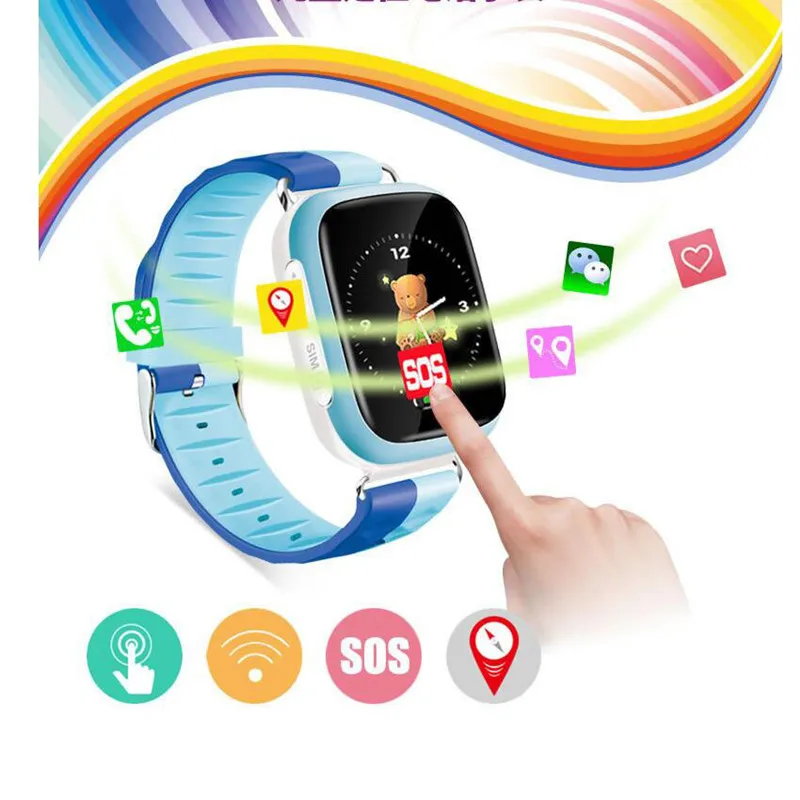 6 Two-Way Call Baby Smart Watch SIM Card Smart Watch for Kid Waterproof Sport Smartwatches Touch Screen GPS Safe Anti-Lost