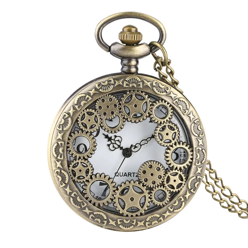 Карманные часы, уникальный дизайн, корпус, кварцевые карманные часы, аналоговые в виде кулона для мальчика, деликатно вырезанные, подарок для карманных часов - Цвет: 1