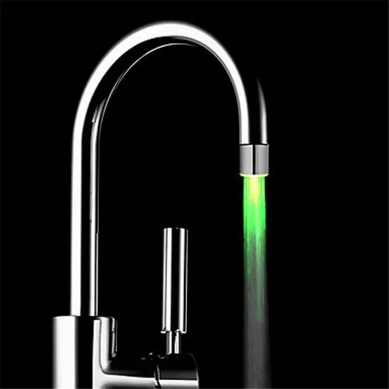 

Romantic 7 Color Change LED Light Shower Head Water Bath Home Bathroom Glow kitchen Convenient at home party
